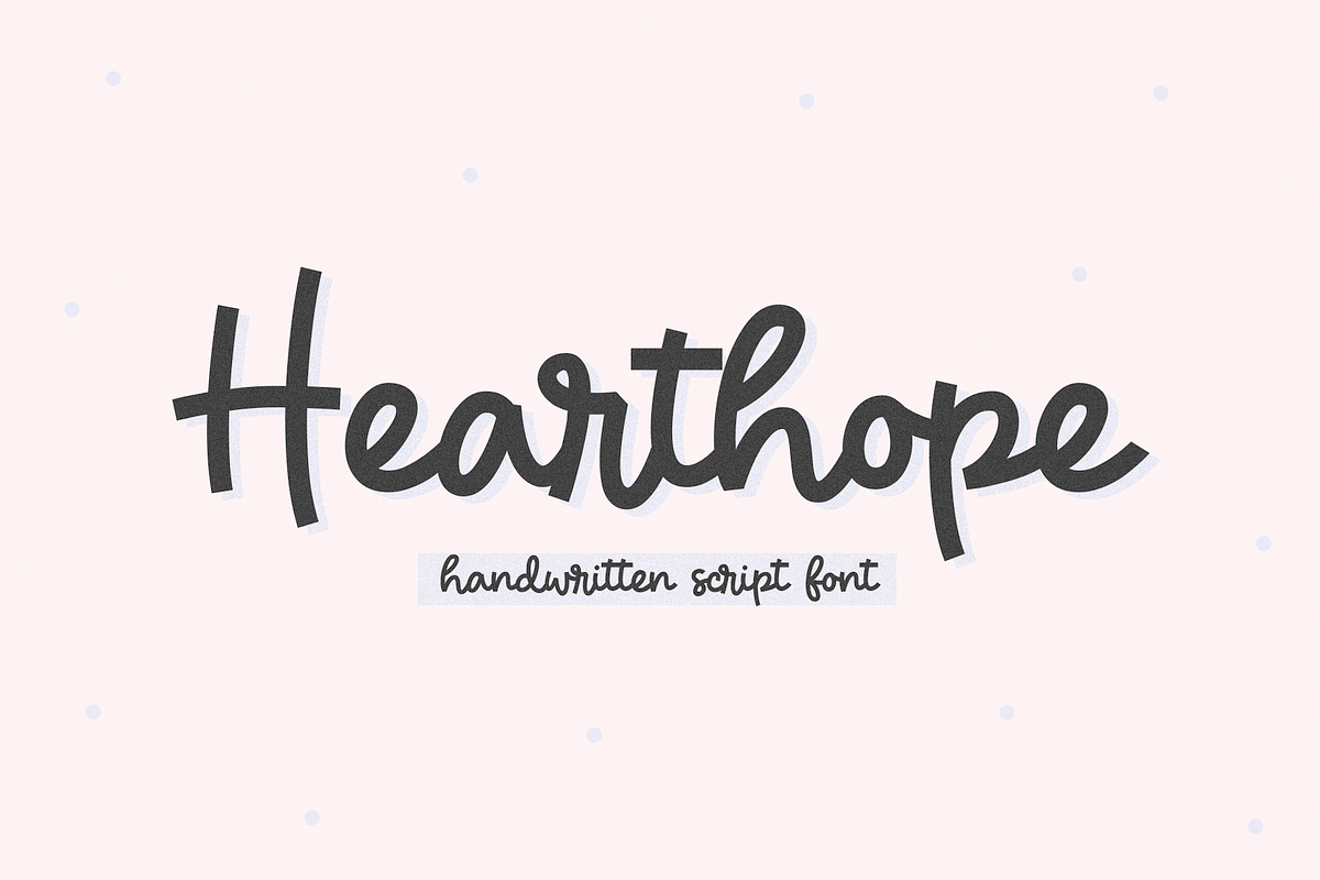 Hearthope | Handwritten Script Font Free Download Free Download