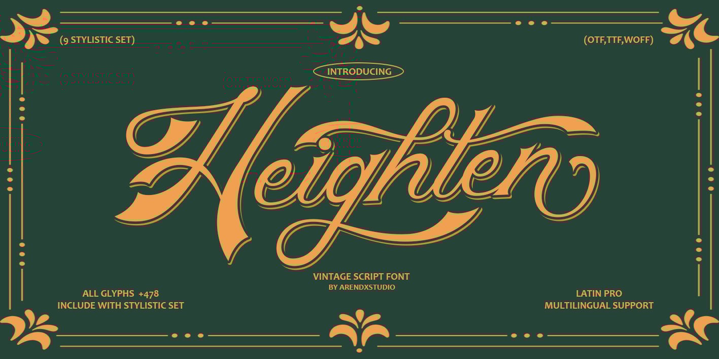 Heighten Font Free Download Heighten Font Free Download