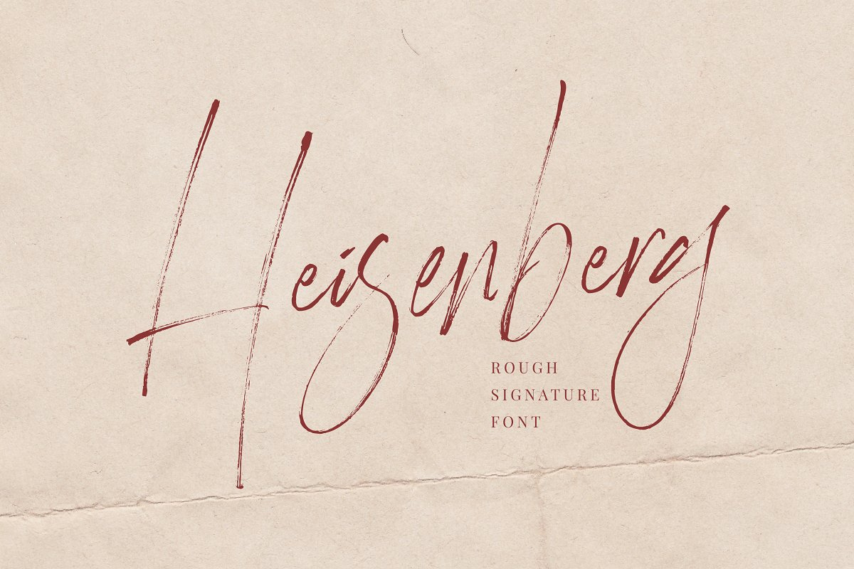 Heisenberg - Rough Signature Font Free Download Heisenberg - Rough Signature Font Free Download