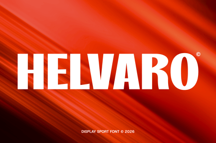 Helvaro – Display Font