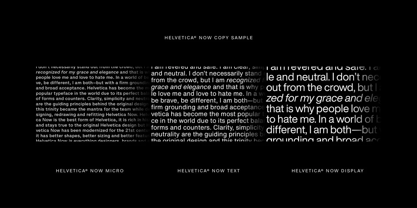 Helvetica Now Font