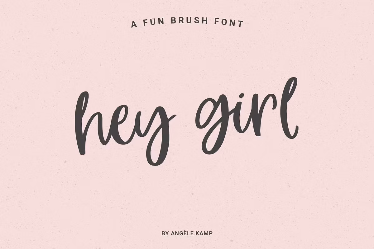 Hey Girl fun smooth brush font Free Download Free Download Hey Girl fun smooth brush font Free Download Free Download