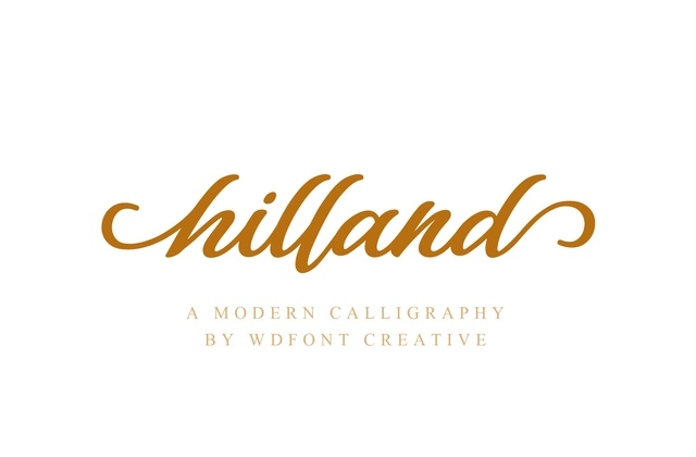 Hilland Font Free Download Hilland Font Free Download