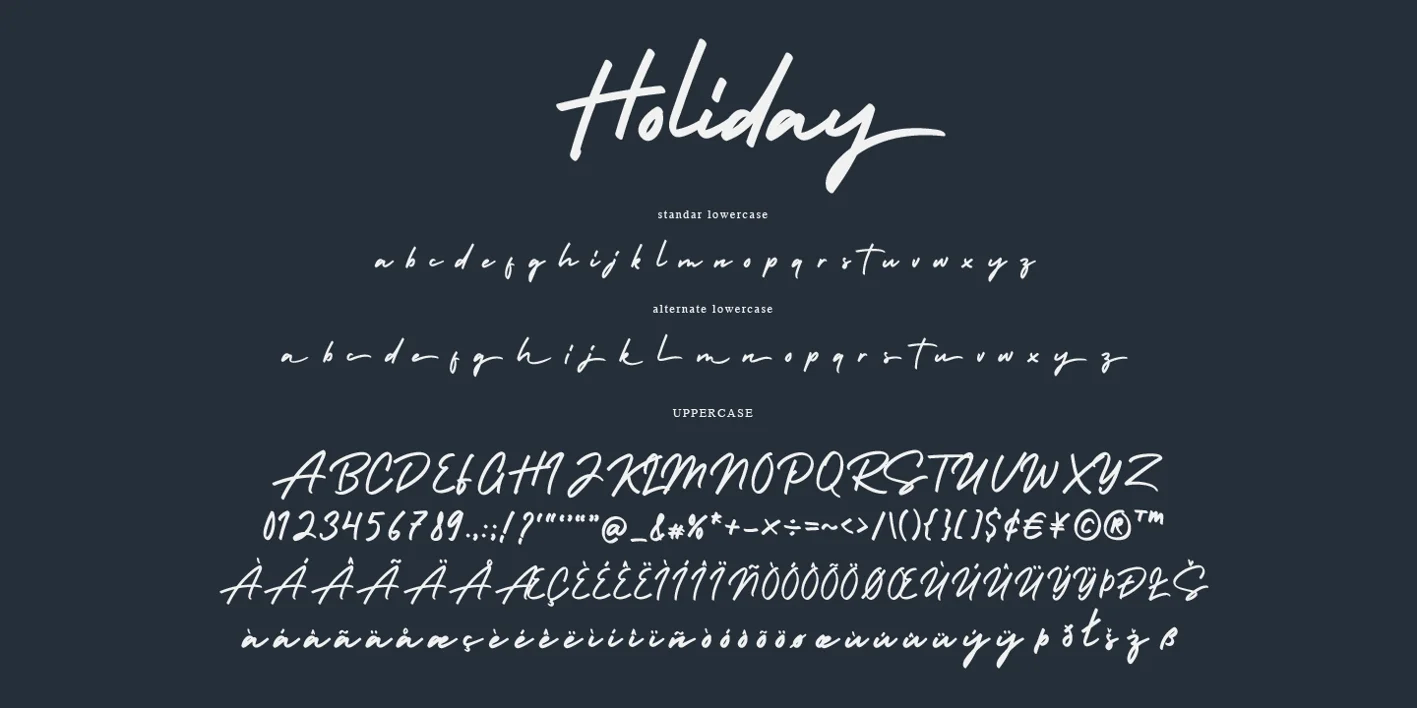 Holiday Font
