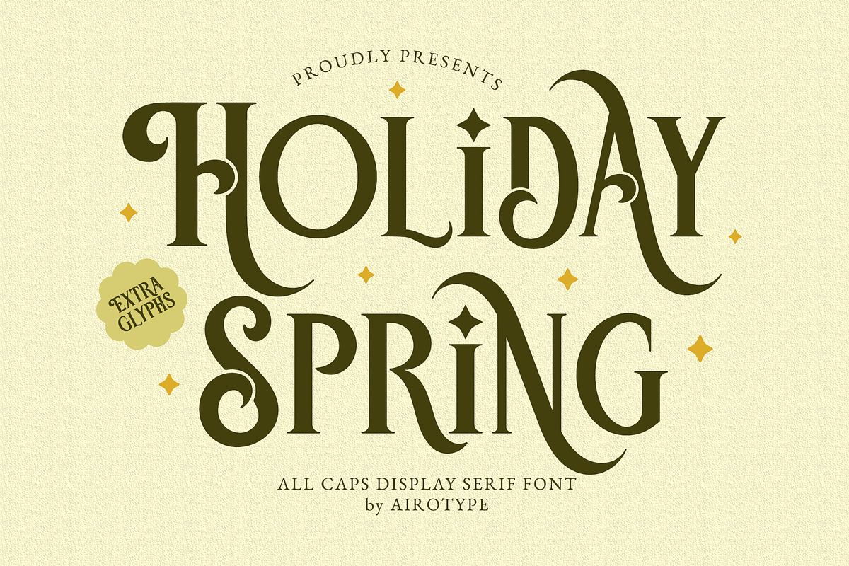Holiday Spring - Display Serif Font Free Download Free Download Holiday Spring - Display Serif Font Free Download Free Download