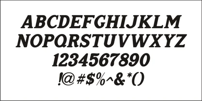 Home Address JNL Font