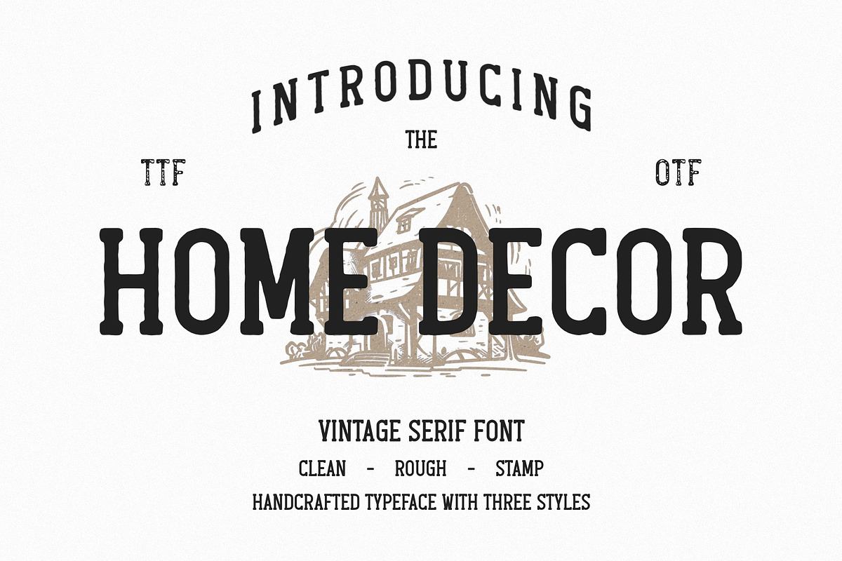Home Decor - Vintage Slab Serif Font Free Download Free Download Home Decor - Vintage Slab Serif Font Free Download Free Download