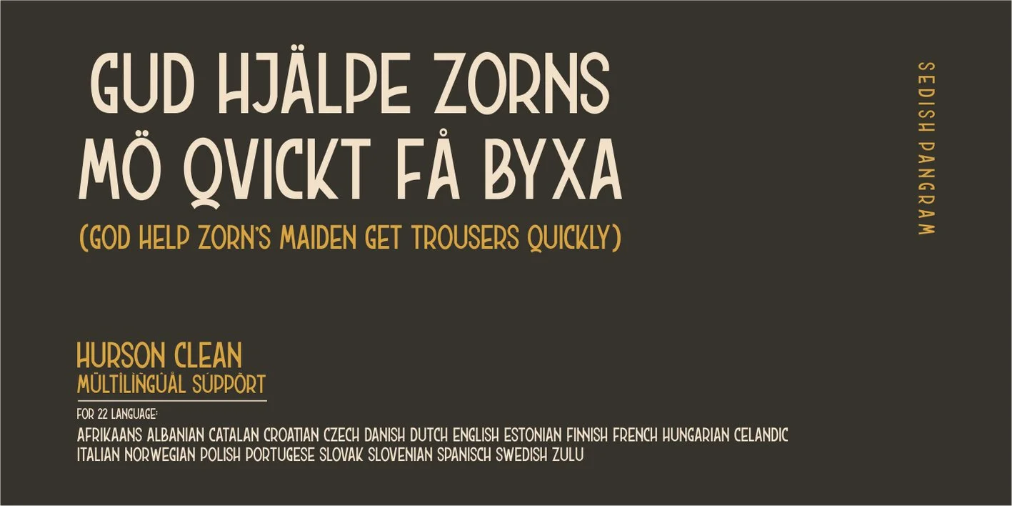 Hurson Clean Font