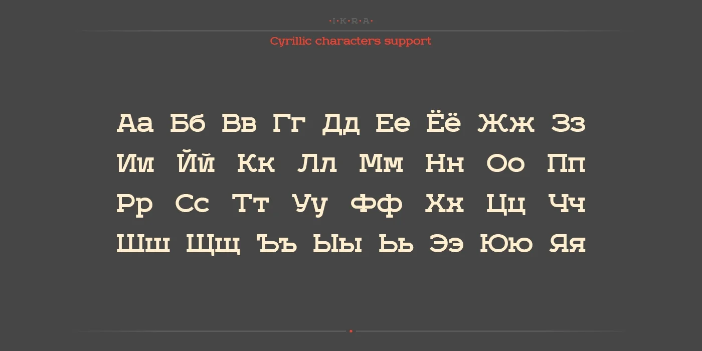 Ikra Slab Font