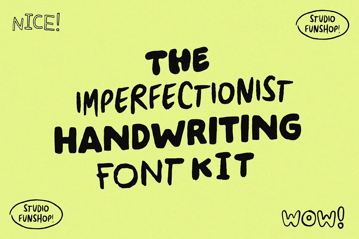 Imperfectionist Handwriting Font Kit Free Download Free Download