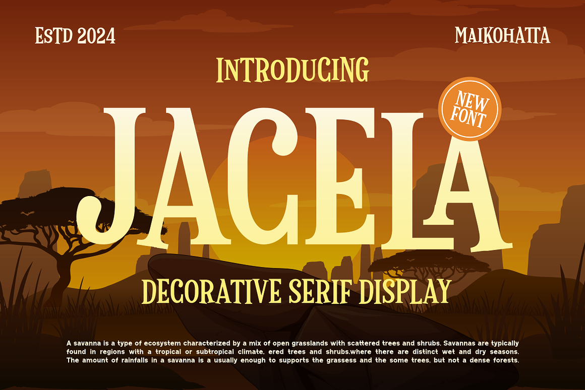 Jacela - Decorative Serif Display Font Free Download Jacela - Decorative Serif Display Font Free Download