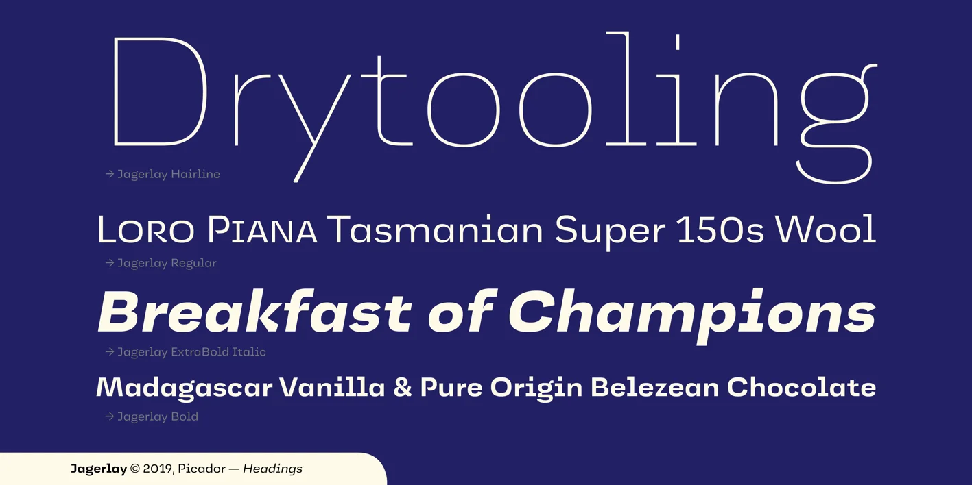 Jagerlay Font