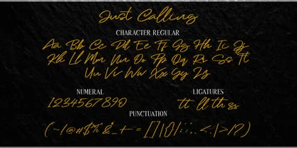 Just Calling Font Free Download Free Download
