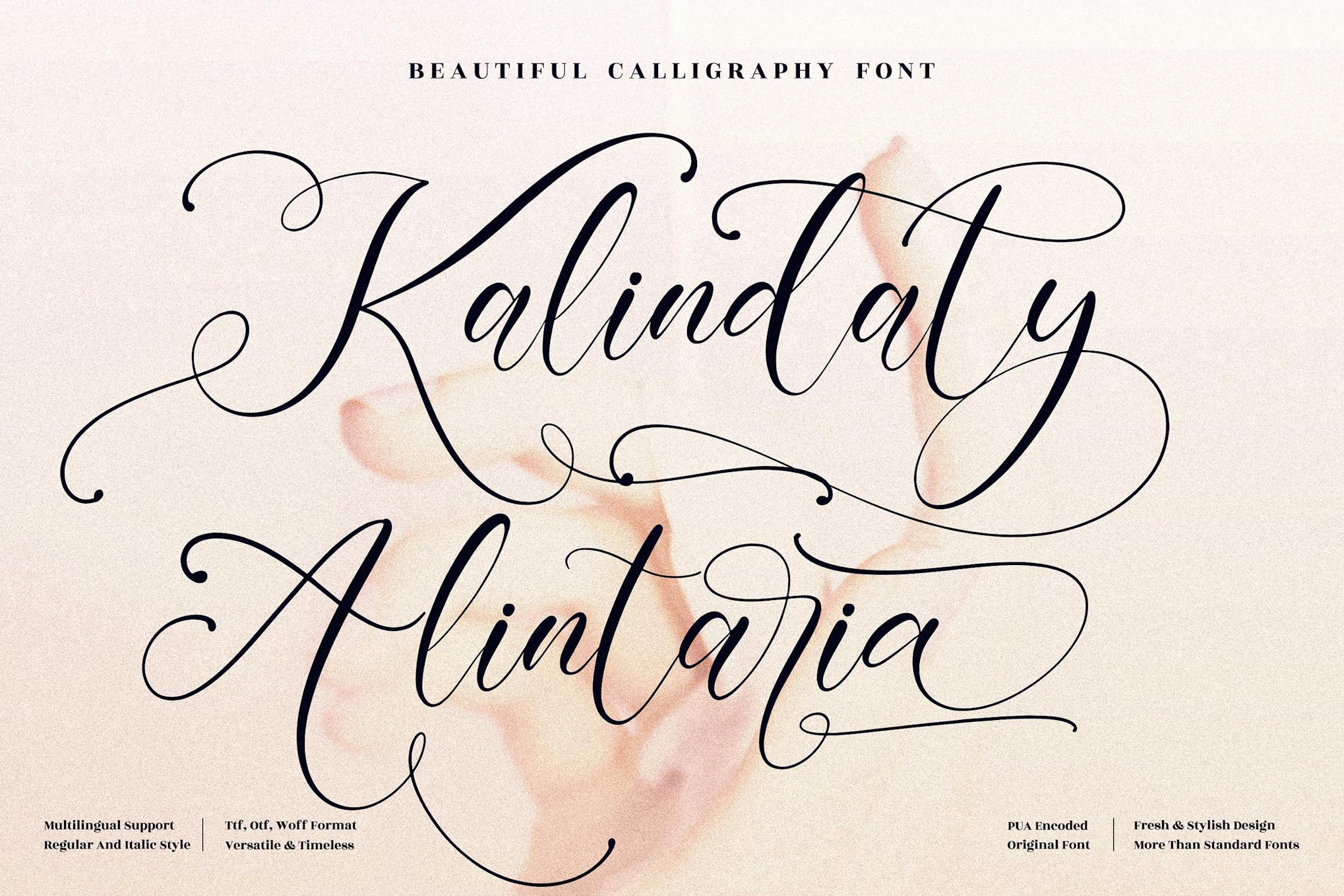 Kalindaty Alintaria Wedding Script Font Free Download Kalindaty Alintaria Wedding Script Font Free Download