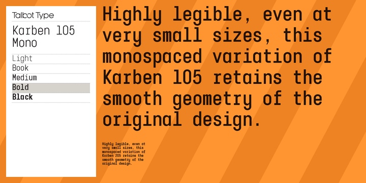Karben 105 Mono Font Free Download Karben 105 Mono Font Free Download