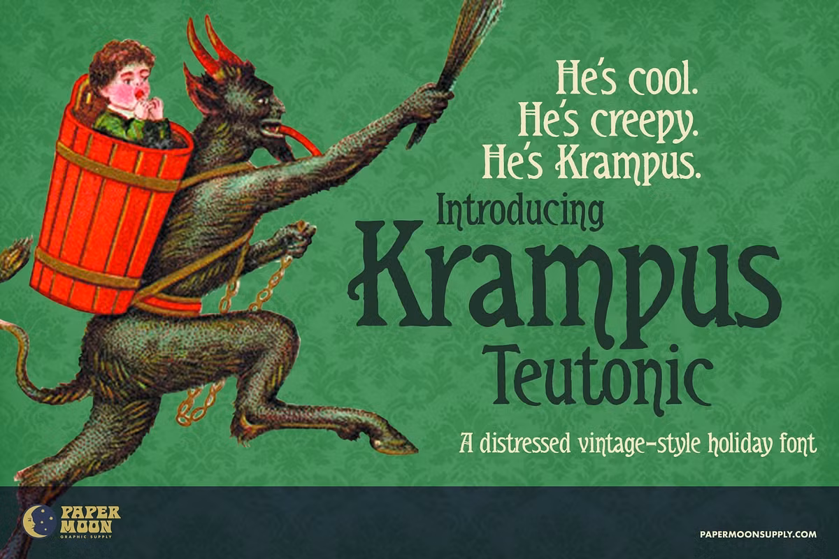 Krampus Teutonic Vintage Font Free Download Free Download