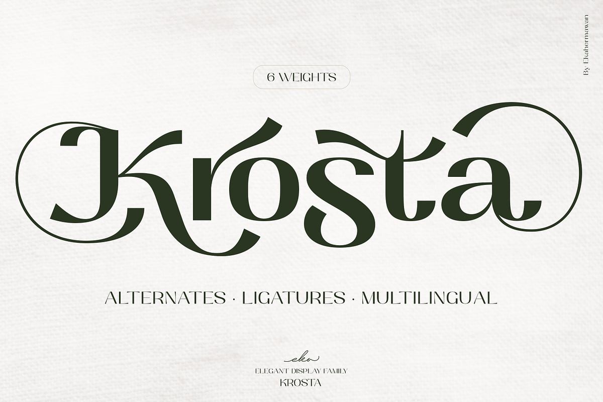 Krosta - Display Font Free Download Free Download Krosta - Display Font Free Download Free Download