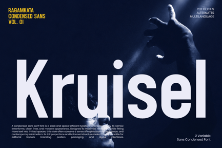 Kruisel – Bold Condensed Sans Font