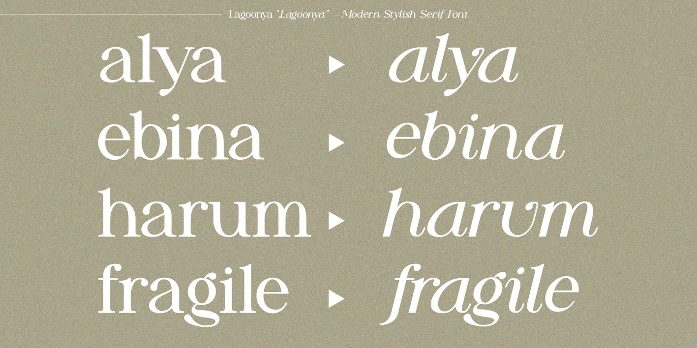Lagoonya Font
