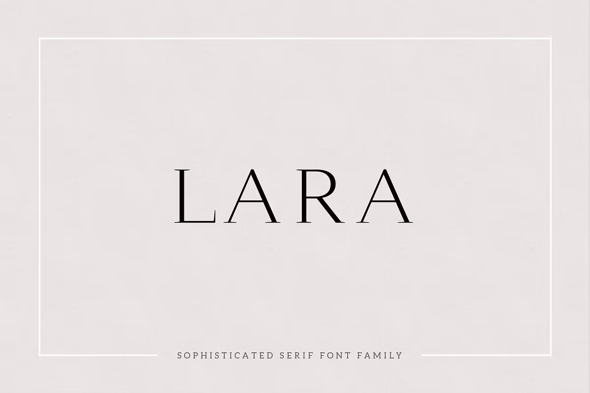 Lara - Sophisticated Serif Typeface Free Download Free Download
