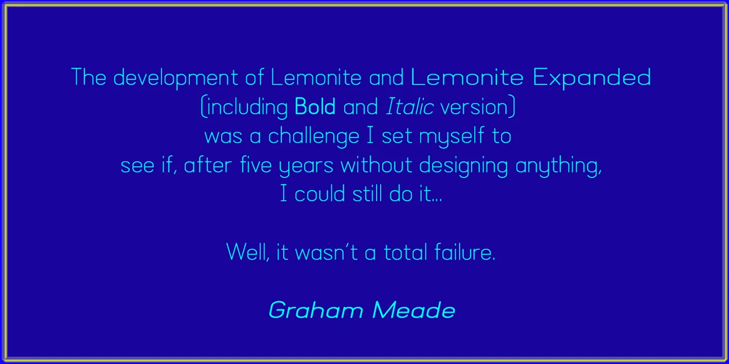 Lemonite Font