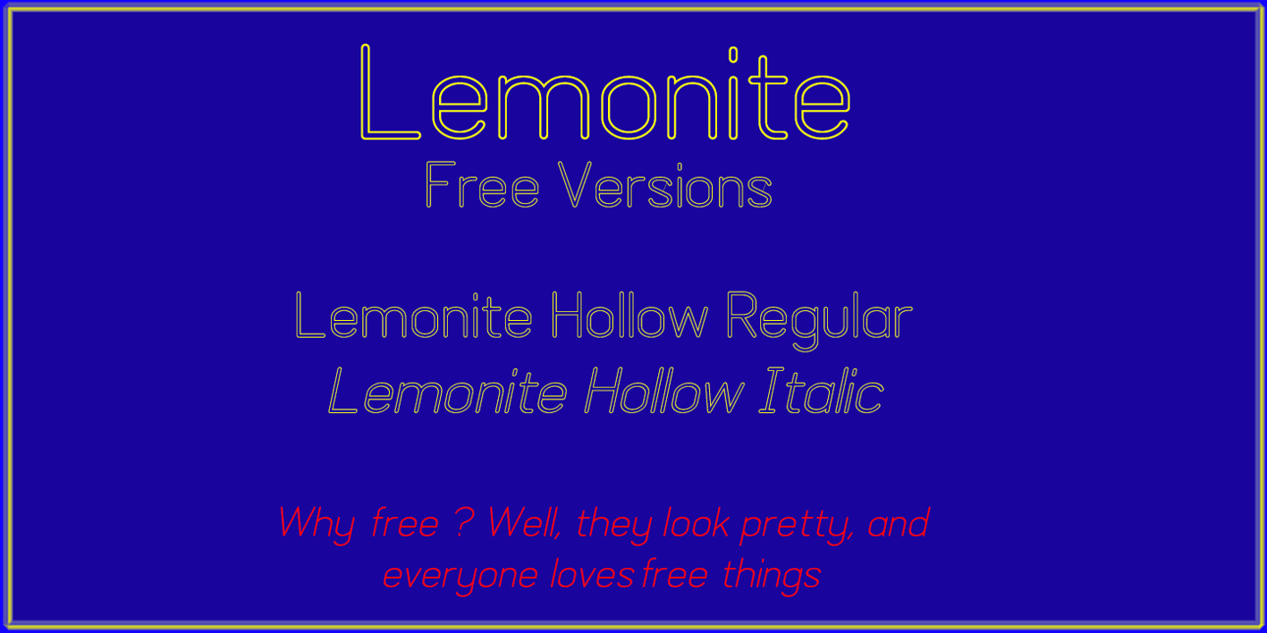 Lemonite Font Free Download Lemonite Font Free Download