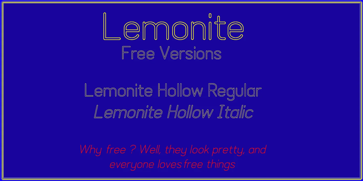 Lemonite Font