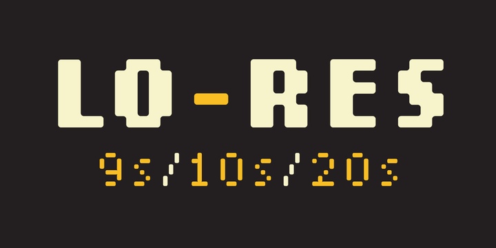 Lo-Res Font Free Download Lo-Res Font Free Download
