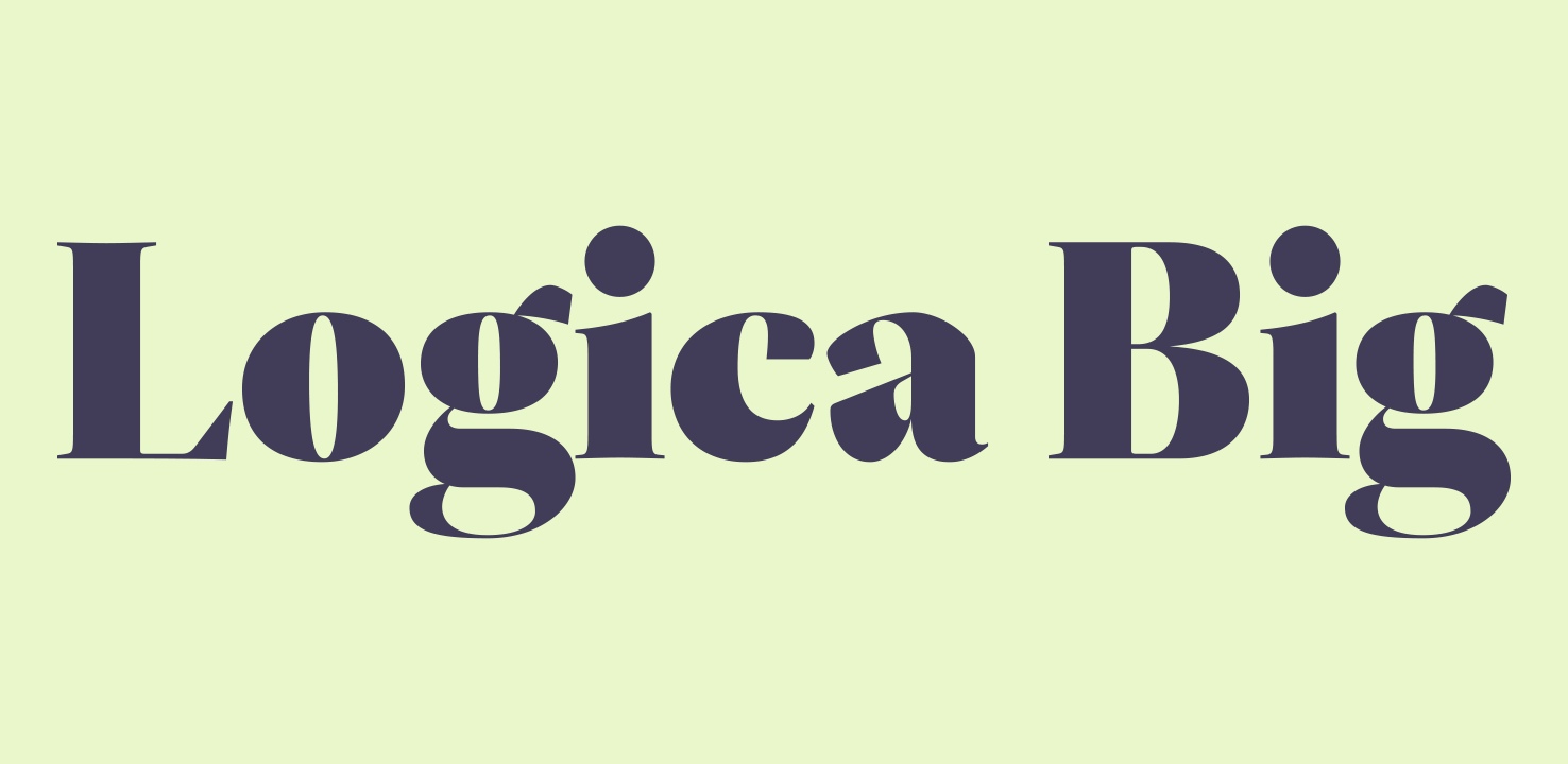Logica Big Font Free Download Logica Big Font Free Download