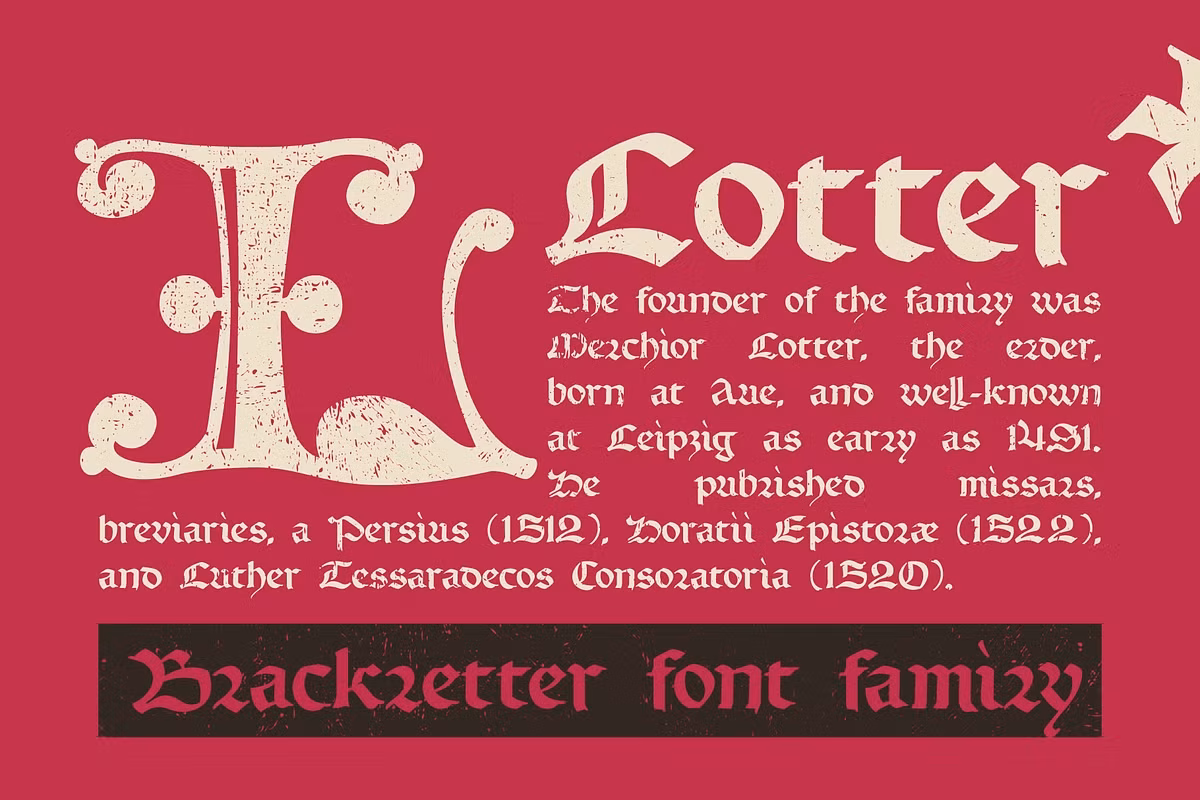 Lotter blackletter with Drop caps Free Download Free Download