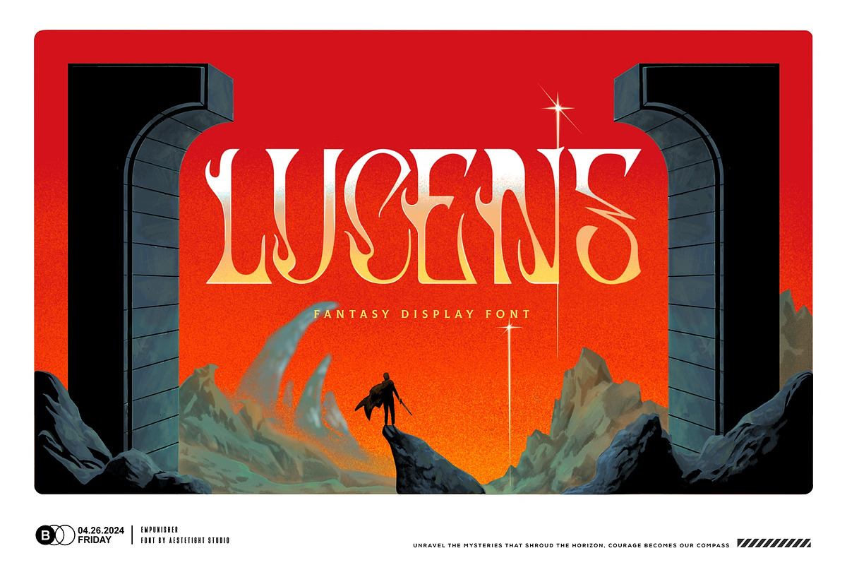 Lucens - Fantasy display font Free Download Free Download Lucens - Fantasy display font Free Download Free Download