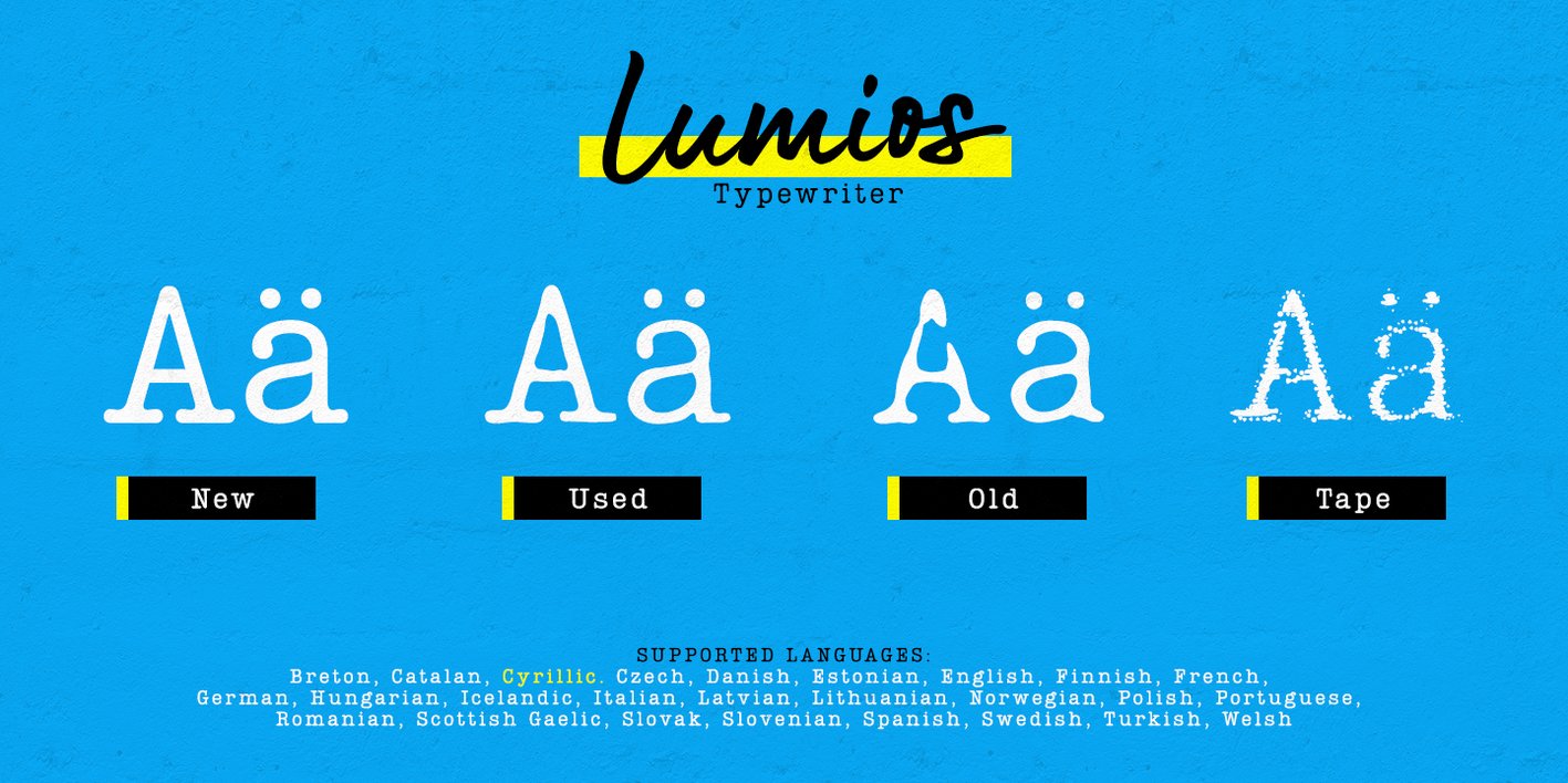 Lumios Typewriter Font Free Download Lumios Typewriter Font Free Download