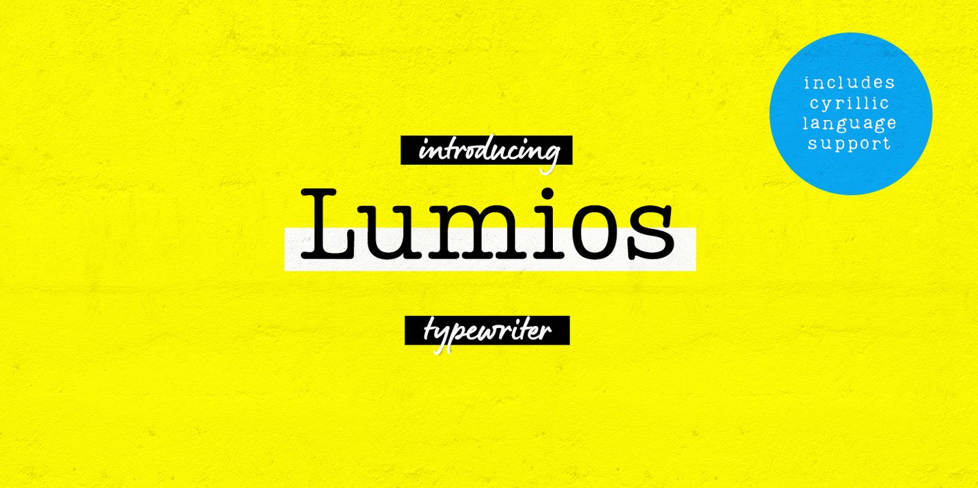 Lumios Typewriter Font Free Download Lumios Typewriter Font Free Download
