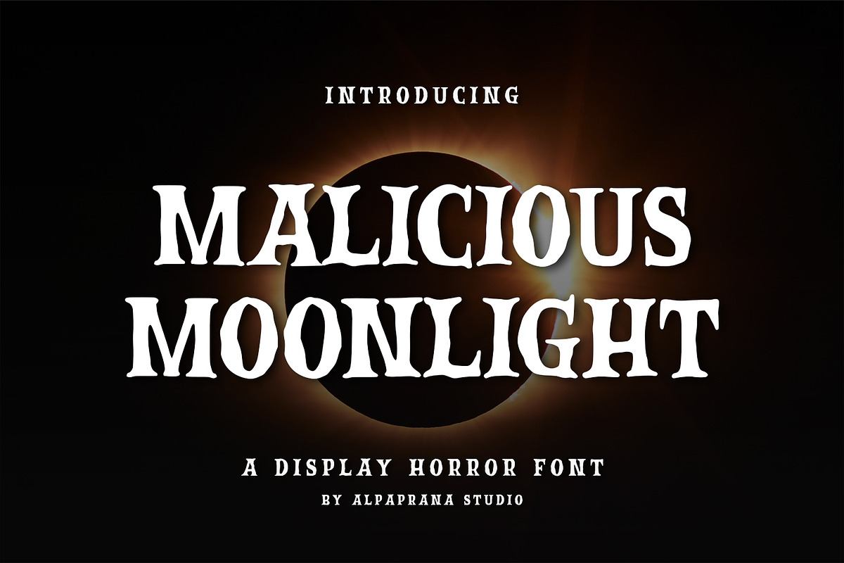 Malicious Moonlight - Display Font Free Download Free Download Malicious Moonlight - Display Font Free Download Free Download