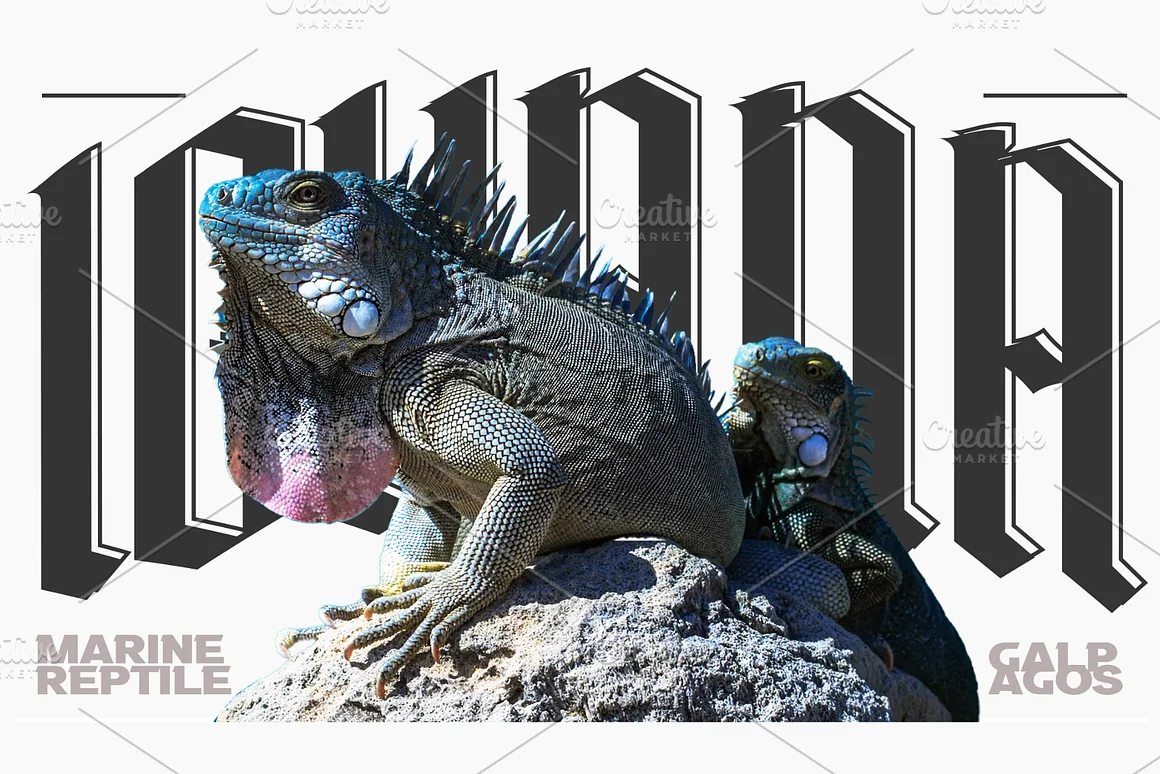 Manufake - Sleek Tall Blackletter Font