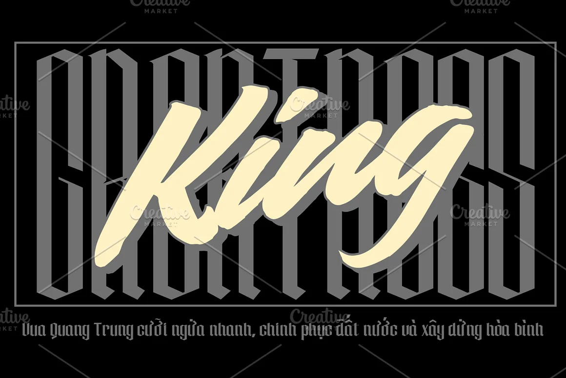 Manufake - Sleek Tall Blackletter Font