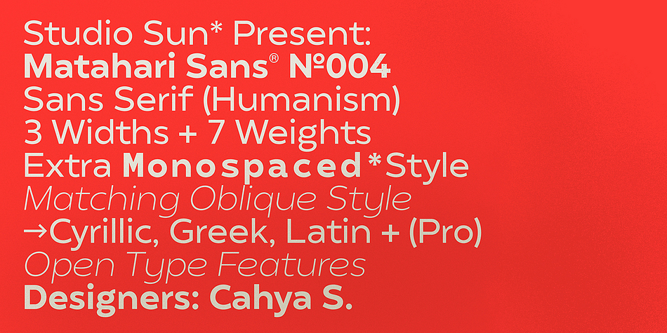 Matahari Sans Font Free Download Matahari Sans Font Free Download