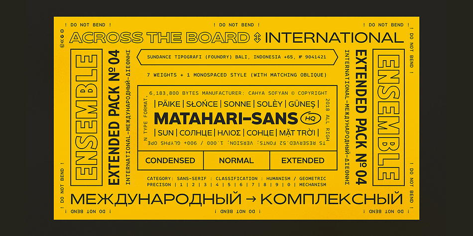 Matahari Sans Font Free Download Matahari Sans Font Free Download
