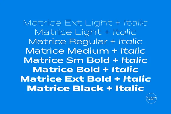Matrice - Font Family
