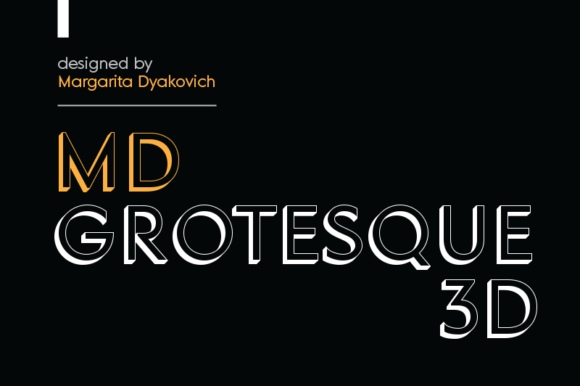 MD Grotesque 3D Font Free Download MD Grotesque 3D Font Free Download