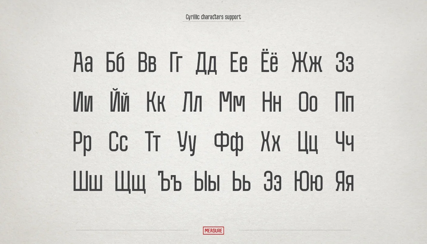 Measure Font