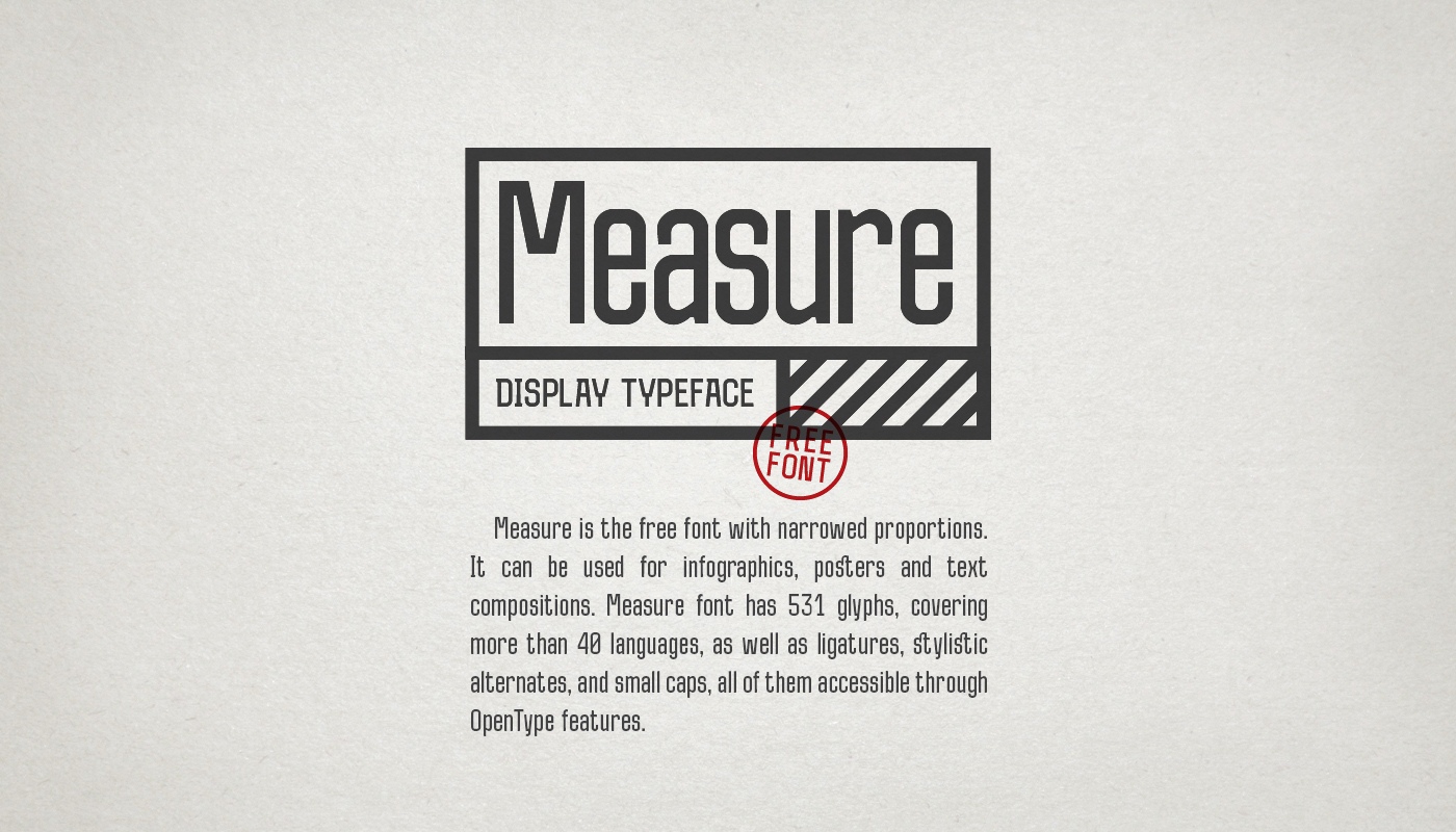 Measure Font Free Download Measure Font Free Download