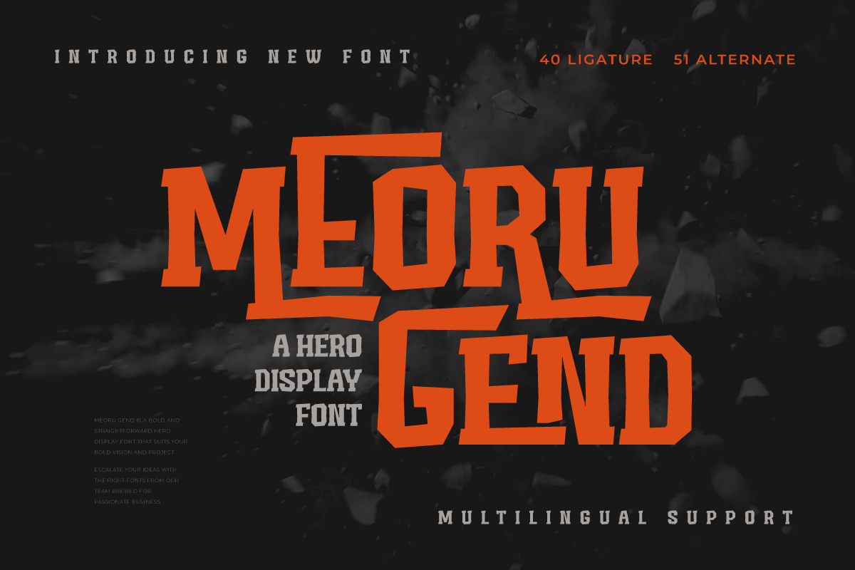 MEORU GEND | Display Hero Font Free Download Free Download MEORU GEND | Display Hero Font Free Download Free Download