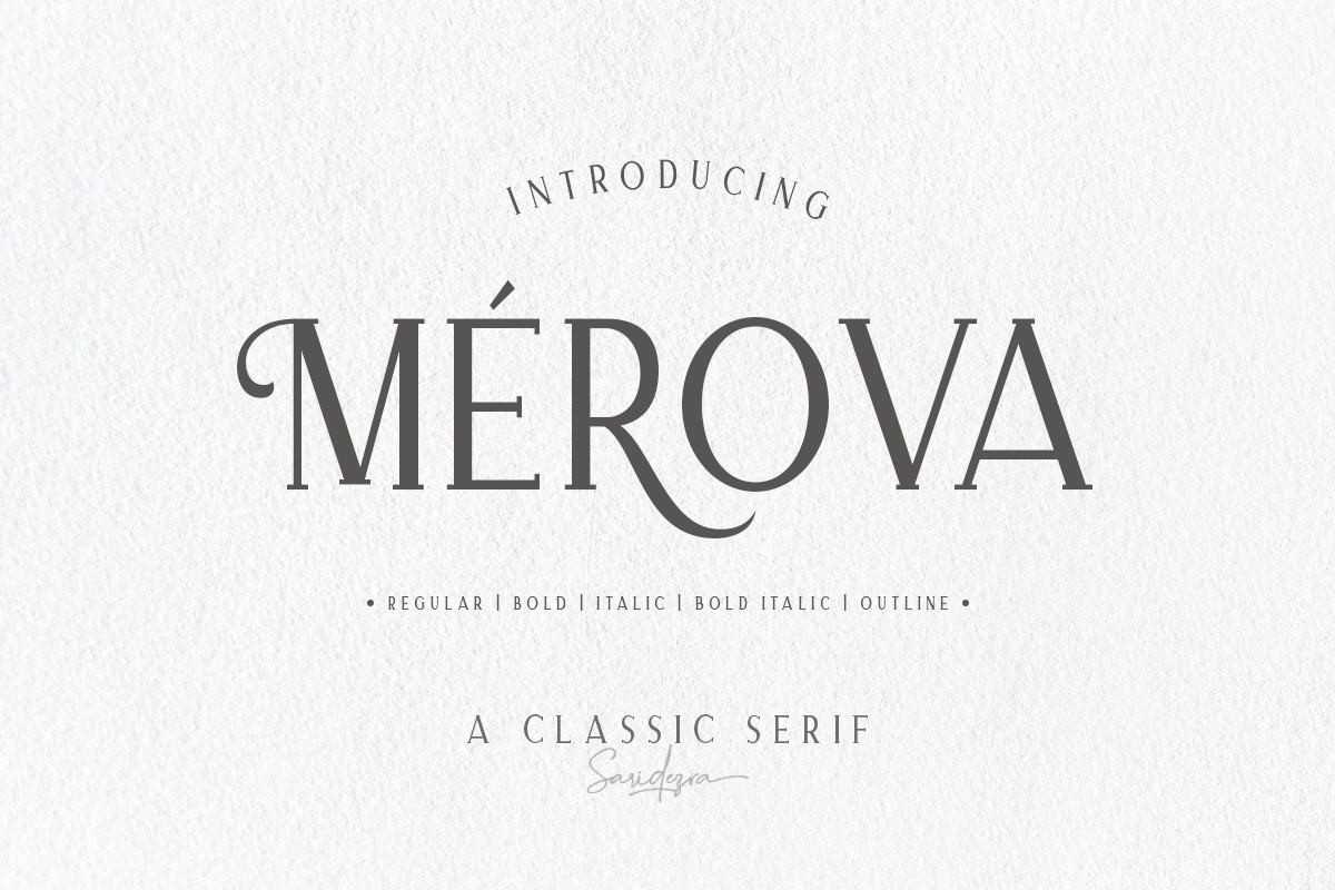 Merova - Classic Serif (5 Fonts) Free Download Free Download