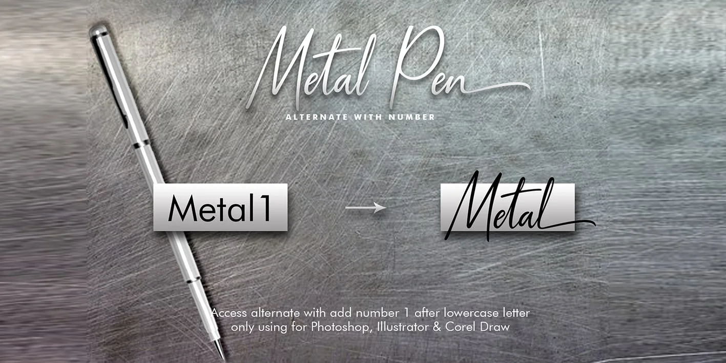 Metal Pen Font