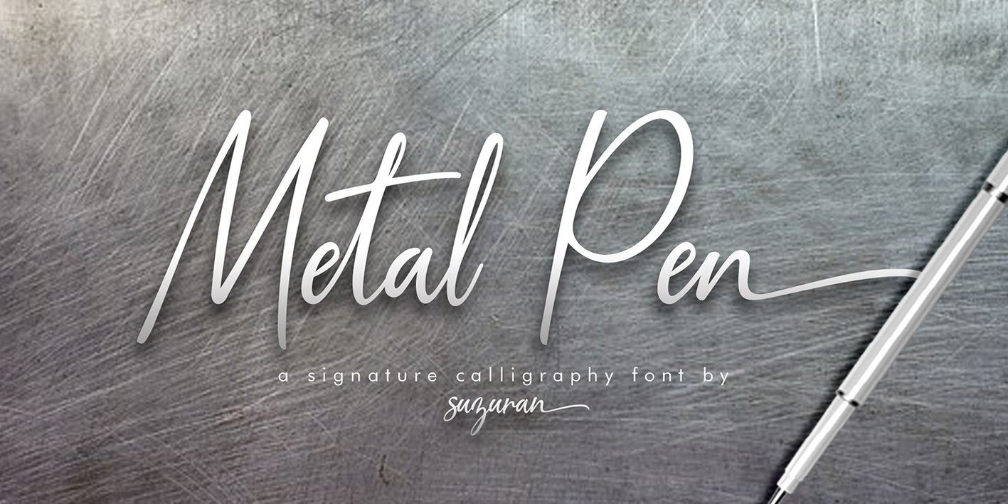 Metal Pen Font Free Download Metal Pen Font Free Download