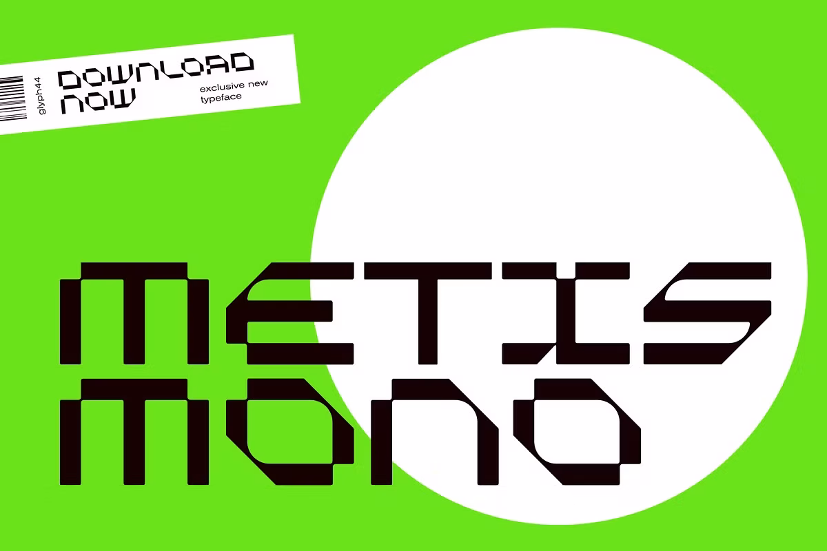 Metis Mono | Space Modern Font Free Download Free Download
