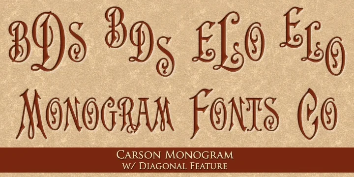 MFC Carson Monogram Font