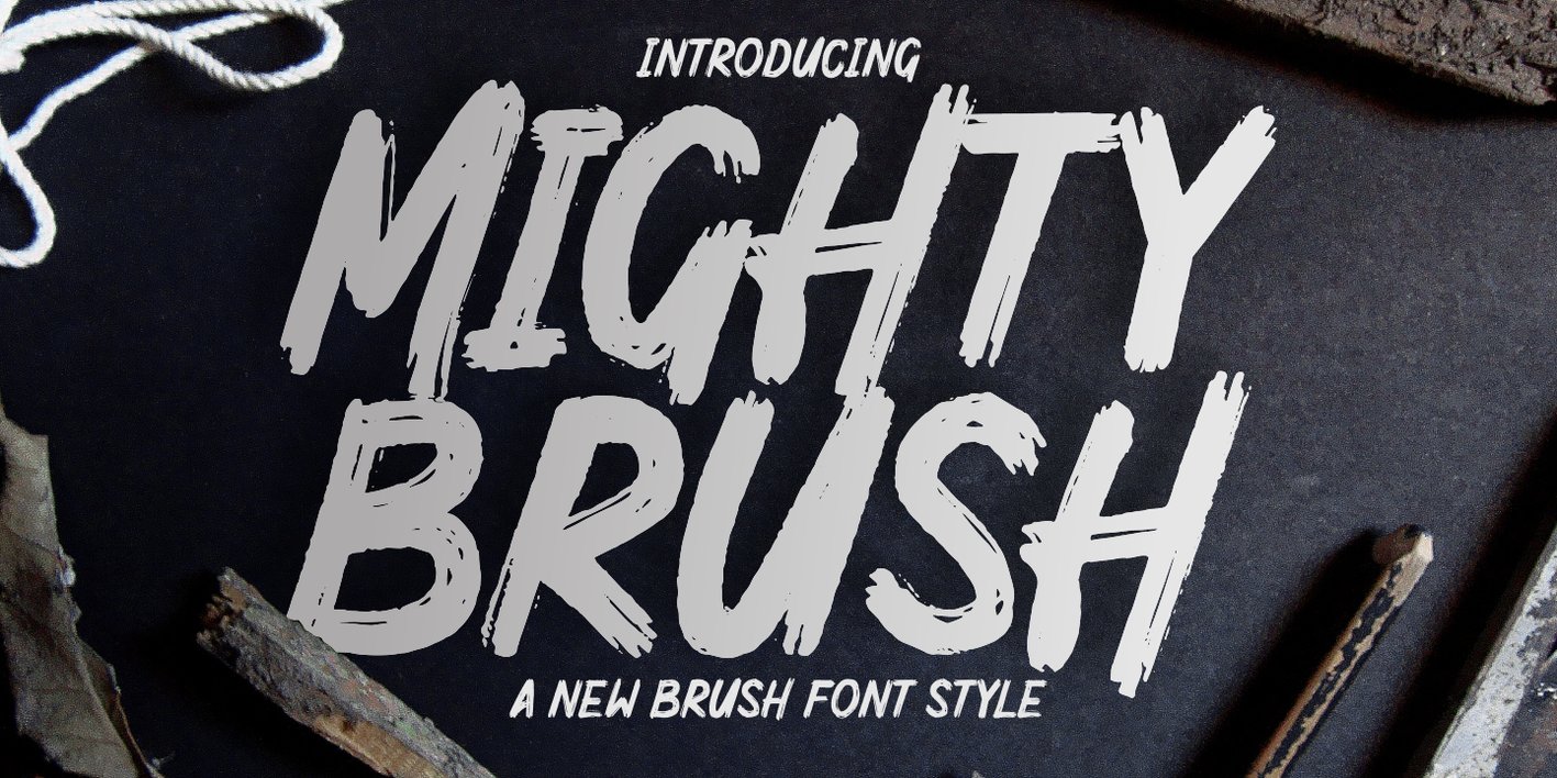 Mighty Brush Font Free Download Mighty Brush Font Free Download