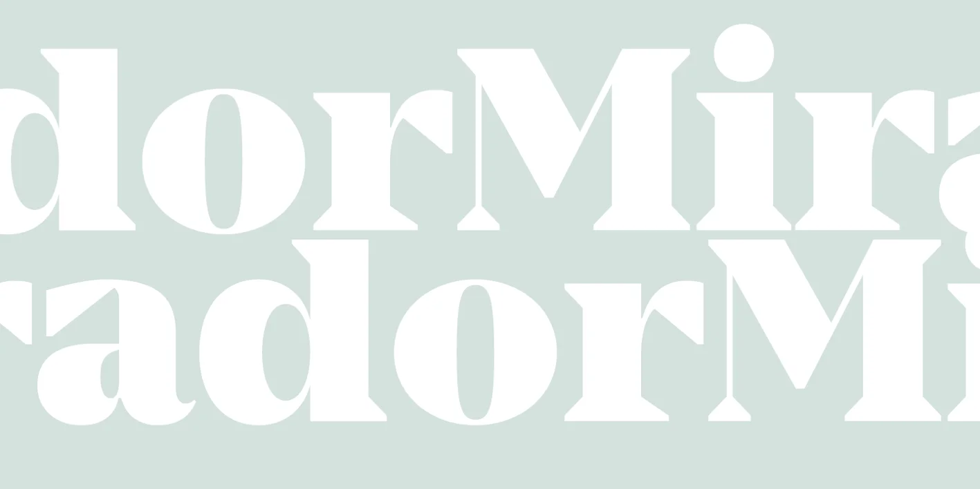 Mirador Font